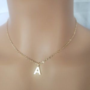 Initial A Gold Necklace
